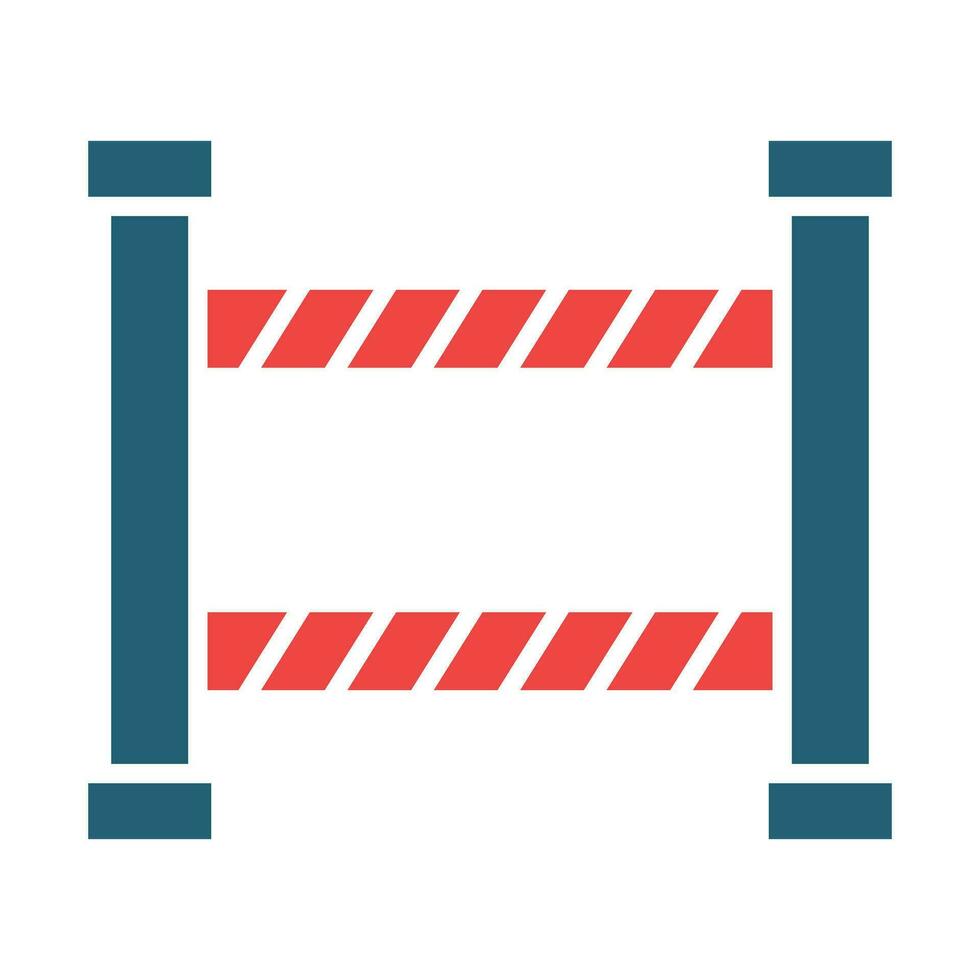 Police Line Glyph Two Color Icon For Personal And Commercial Use. vector
