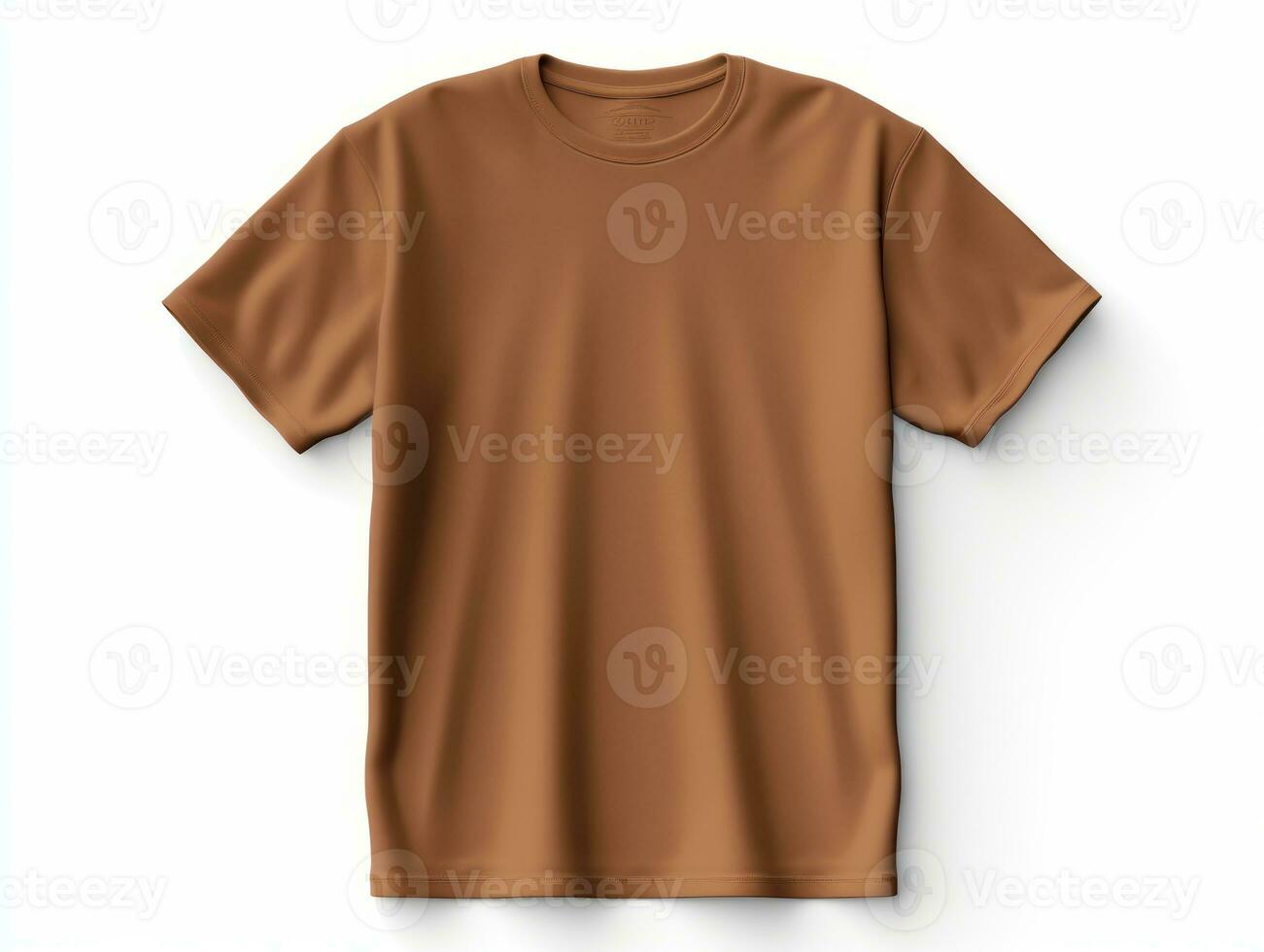 isolated opened brown t-shirt photo