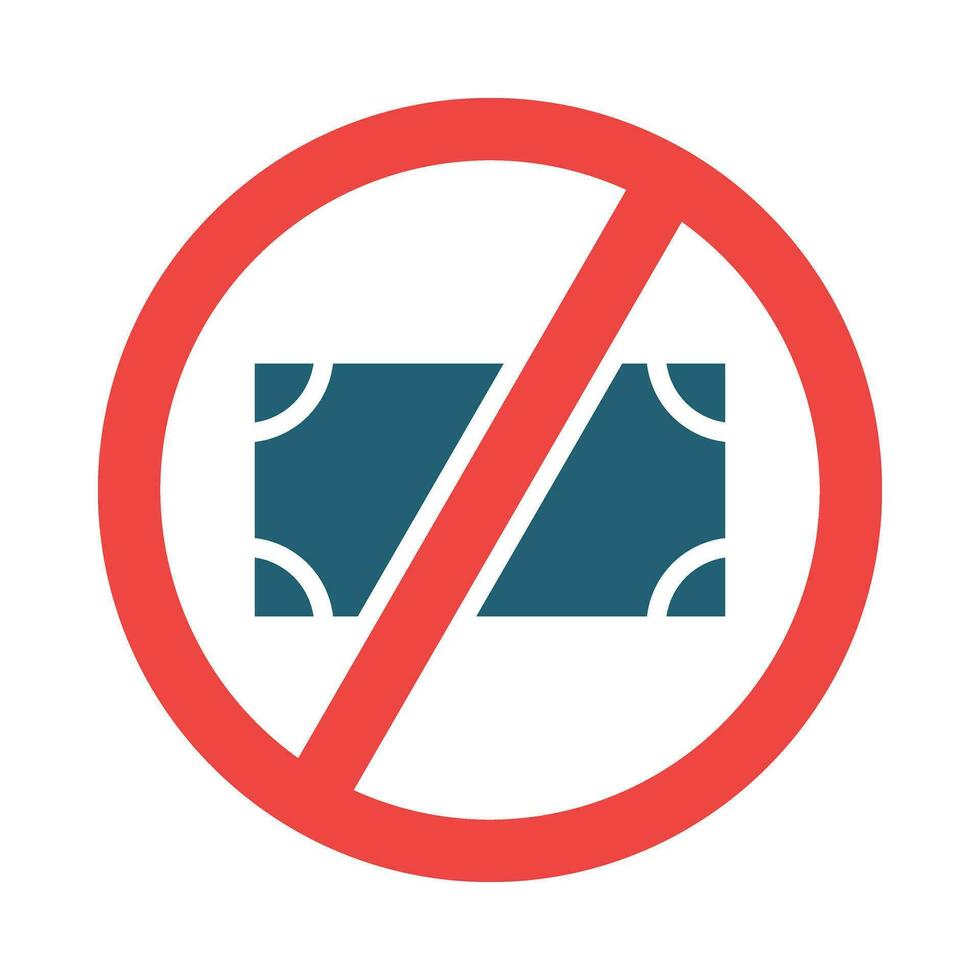 Stop Corruption Glyph Two Color Icon For Personal And Commercial Use. vector