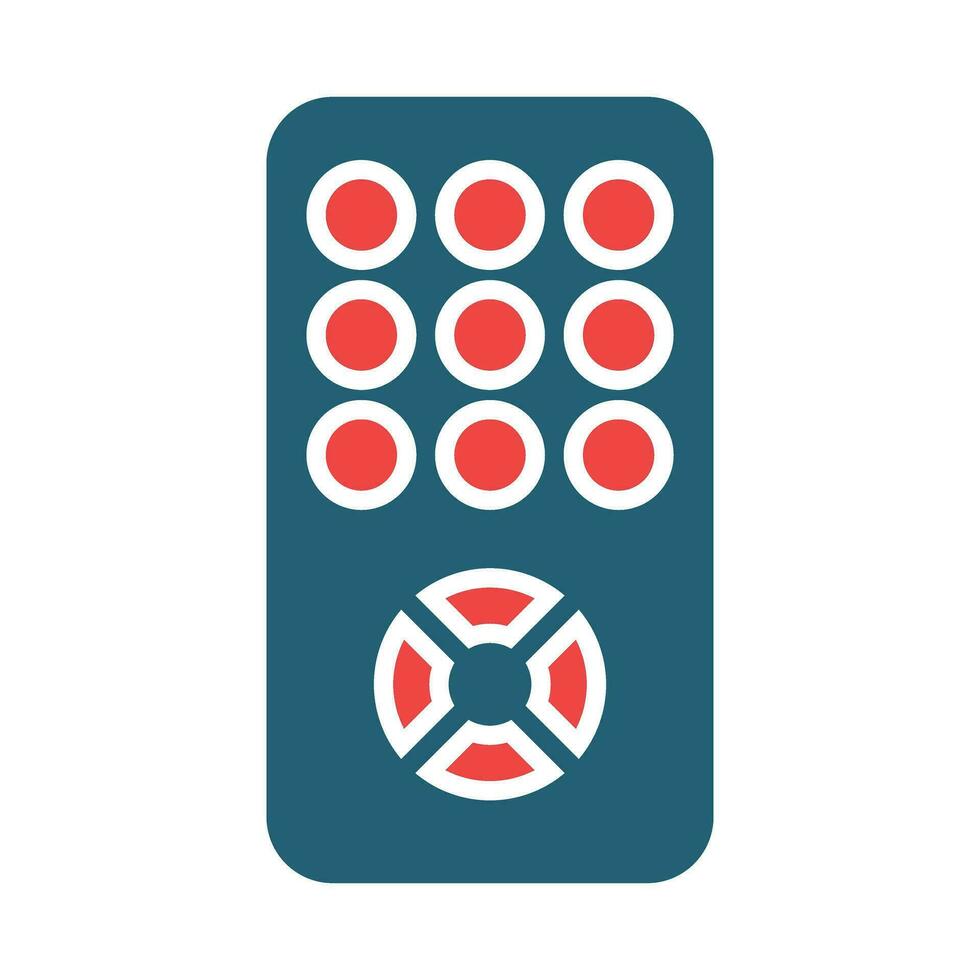 Remote Glyph Two Color Icon For Personal And Commercial Use. vector