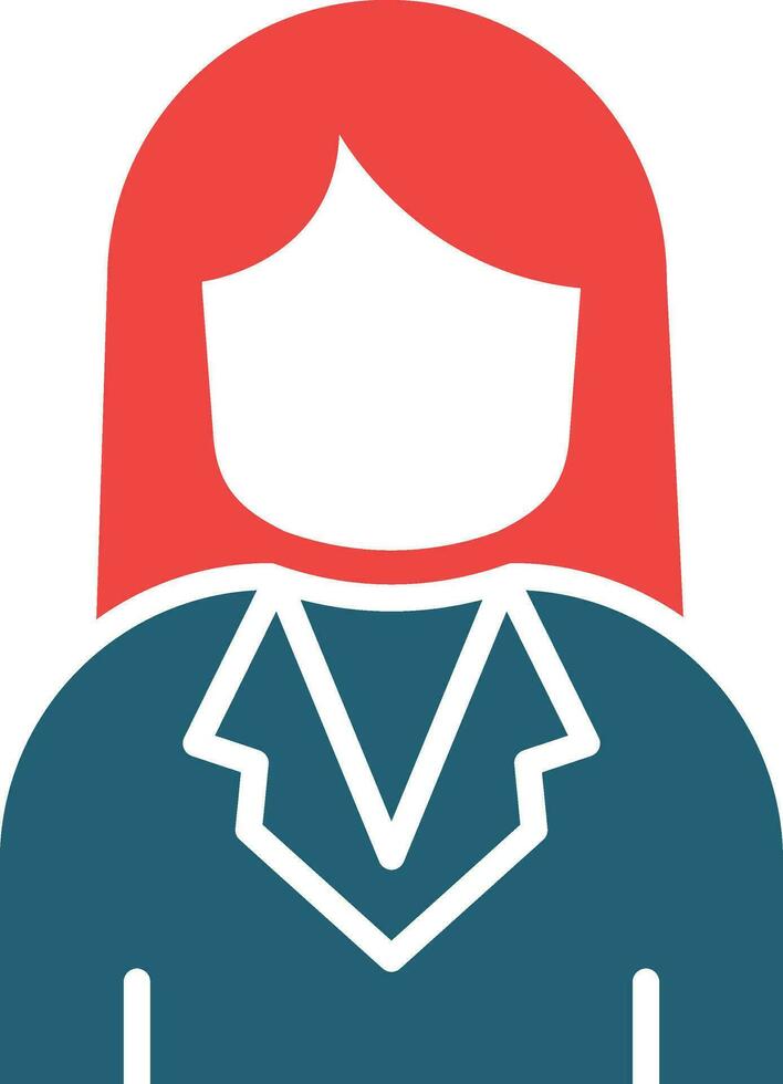 Scientist Glyph Two Color Icon For Personal And Commercial Use. vector