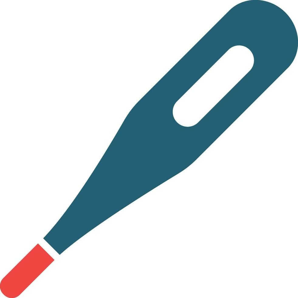 termómetro glifo dos color icono para personal y comercial usar. vector