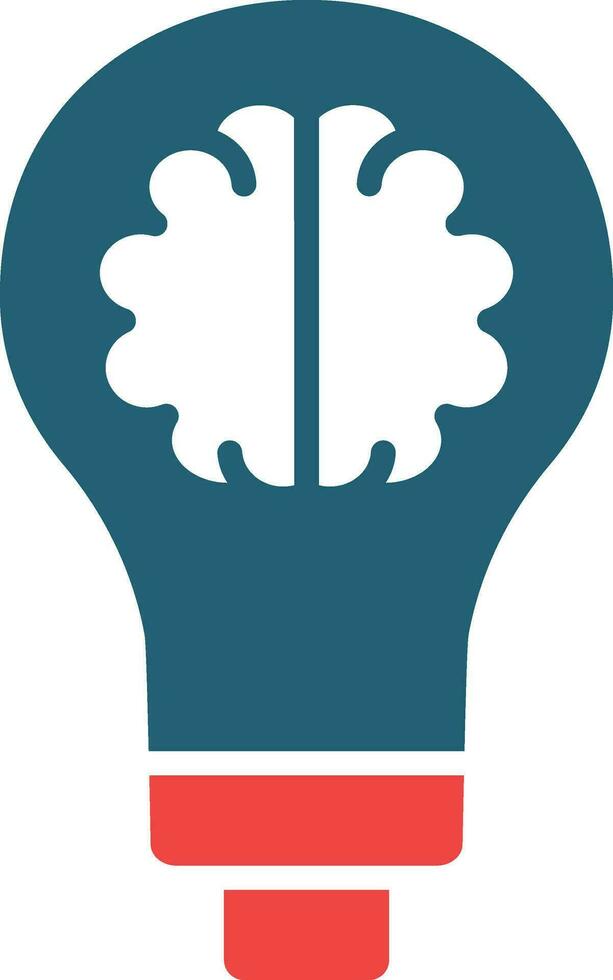 Get Ideas Glyph Two Color Icon For Personal And Commercial Use. vector