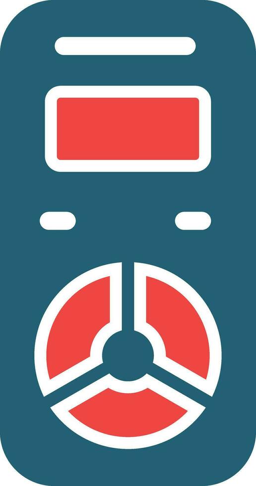 Dosimeter Glyph Two Color Icon For Personal And Commercial Use. vector