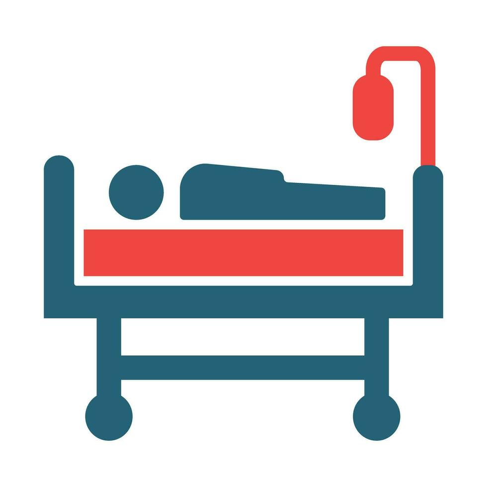 Medical Treatment Glyph Two Color Icon For Personal And Commercial Use. vector