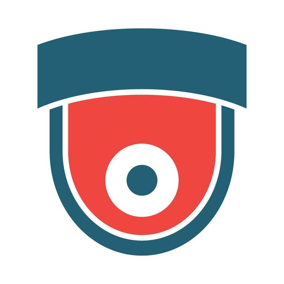 Surveillance Glyph Two Color Icon For Personal And Commercial Use. vector