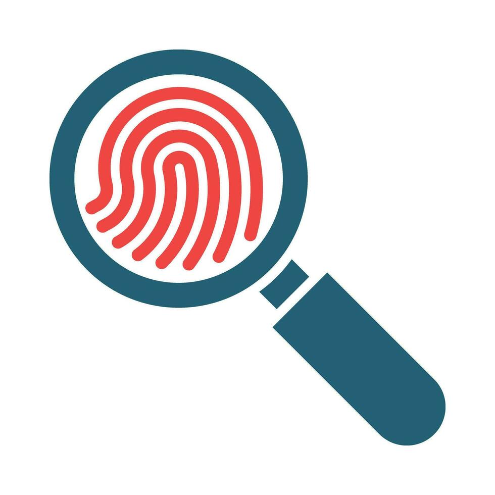 Forensic Glyph Two Color Icon For Personal And Commercial Use. vector