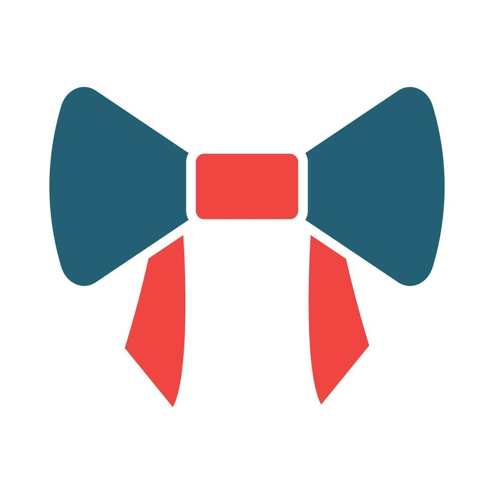 Bow Tie Glyph Two Color Icon For Personal And Commercial Use. vector