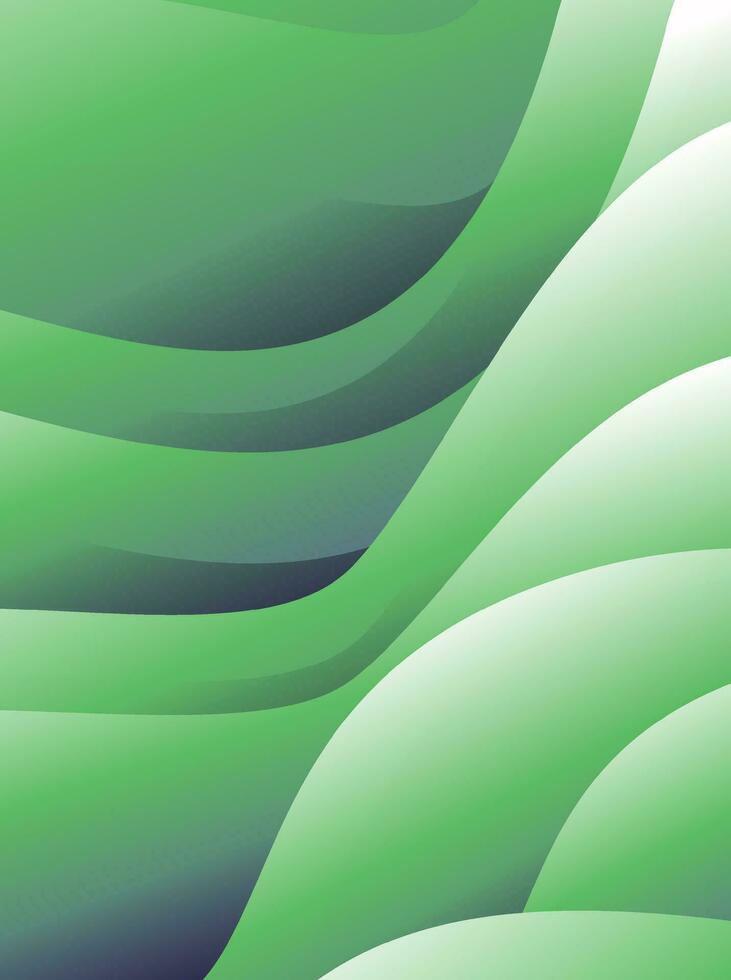 abstract wave green background for banner web poster design vector