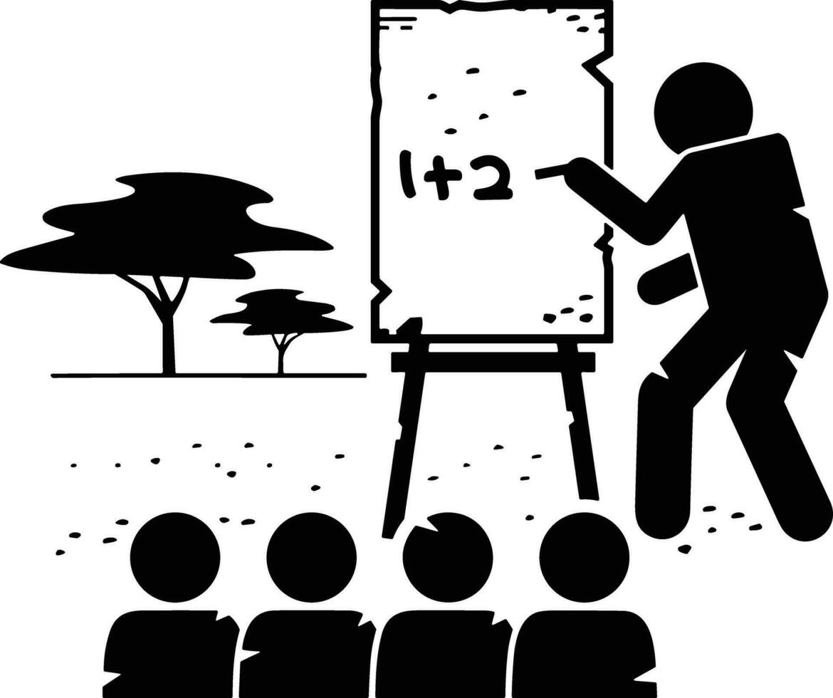 Teacher icon symbol vector image. Illustration of the training business school classroom icon design image.