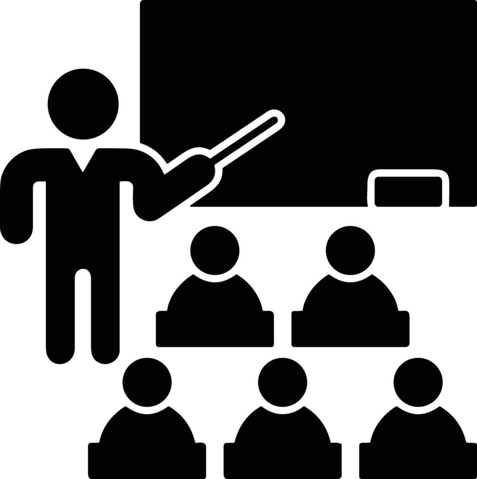 Teacher icon symbol vector image. Illustration of the training business school classroom icon design image.