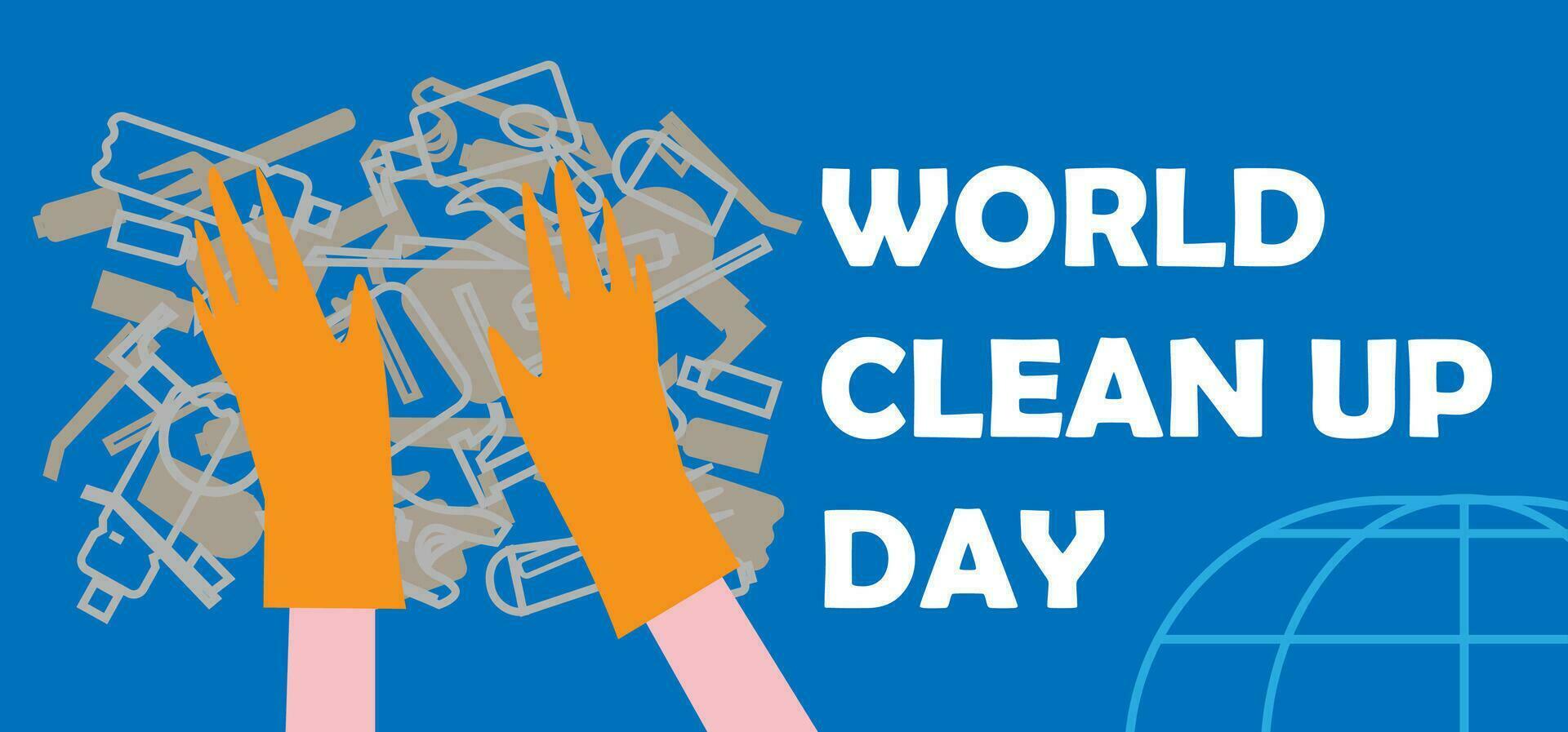 World clean up day modern flat design vector EPS10 26841938 Vector Art at Vecteezy
