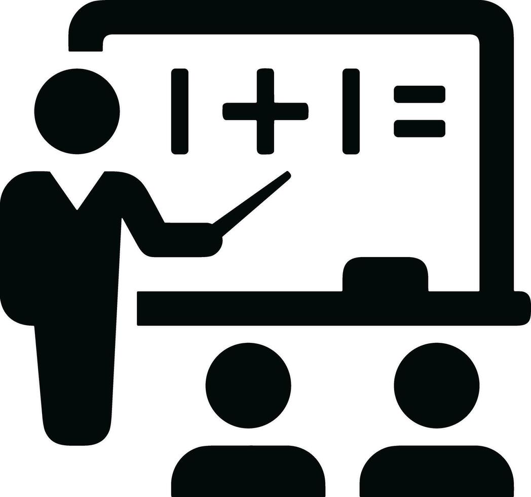 Teacher icon symbol vector image. Illustration of the training business school classroom icon design image