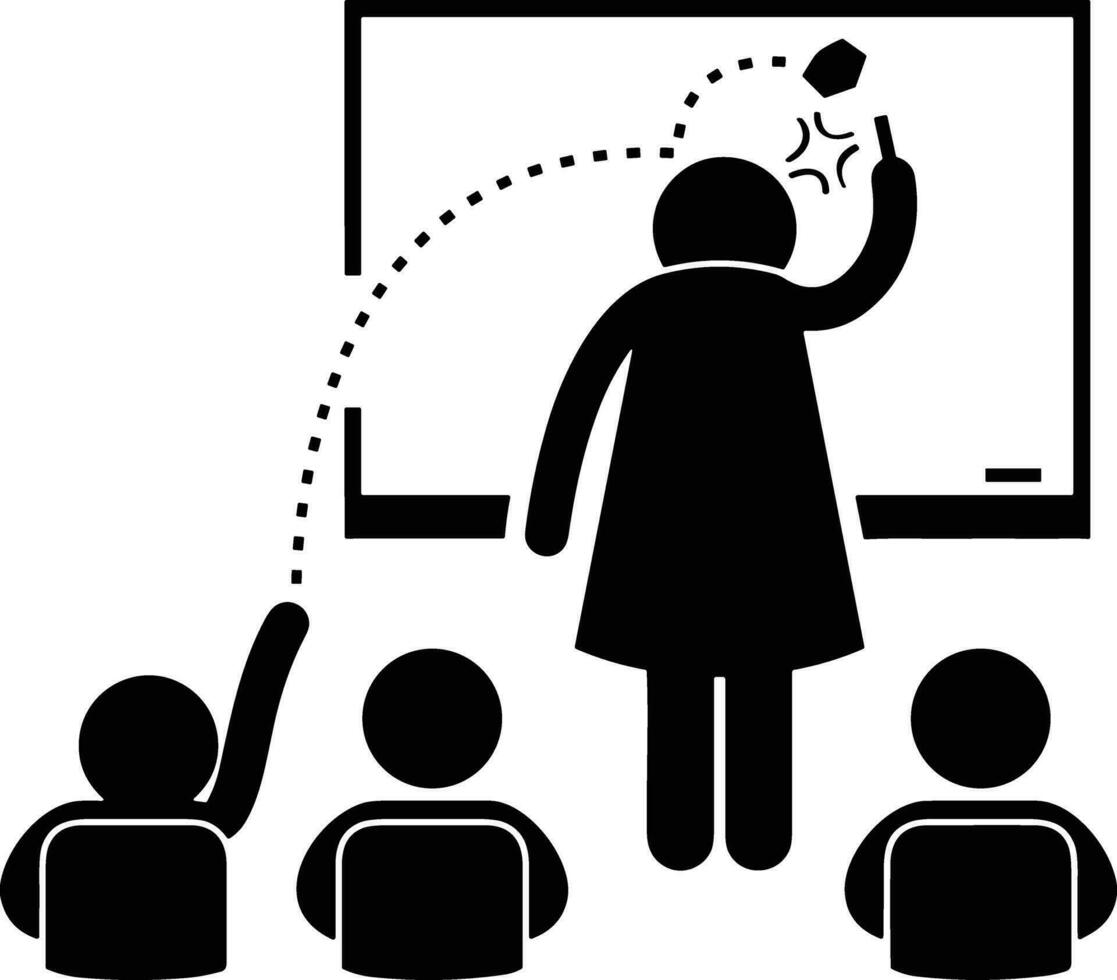 Teacher icon symbol vector image. Illustration of the training business school classroom icon design image