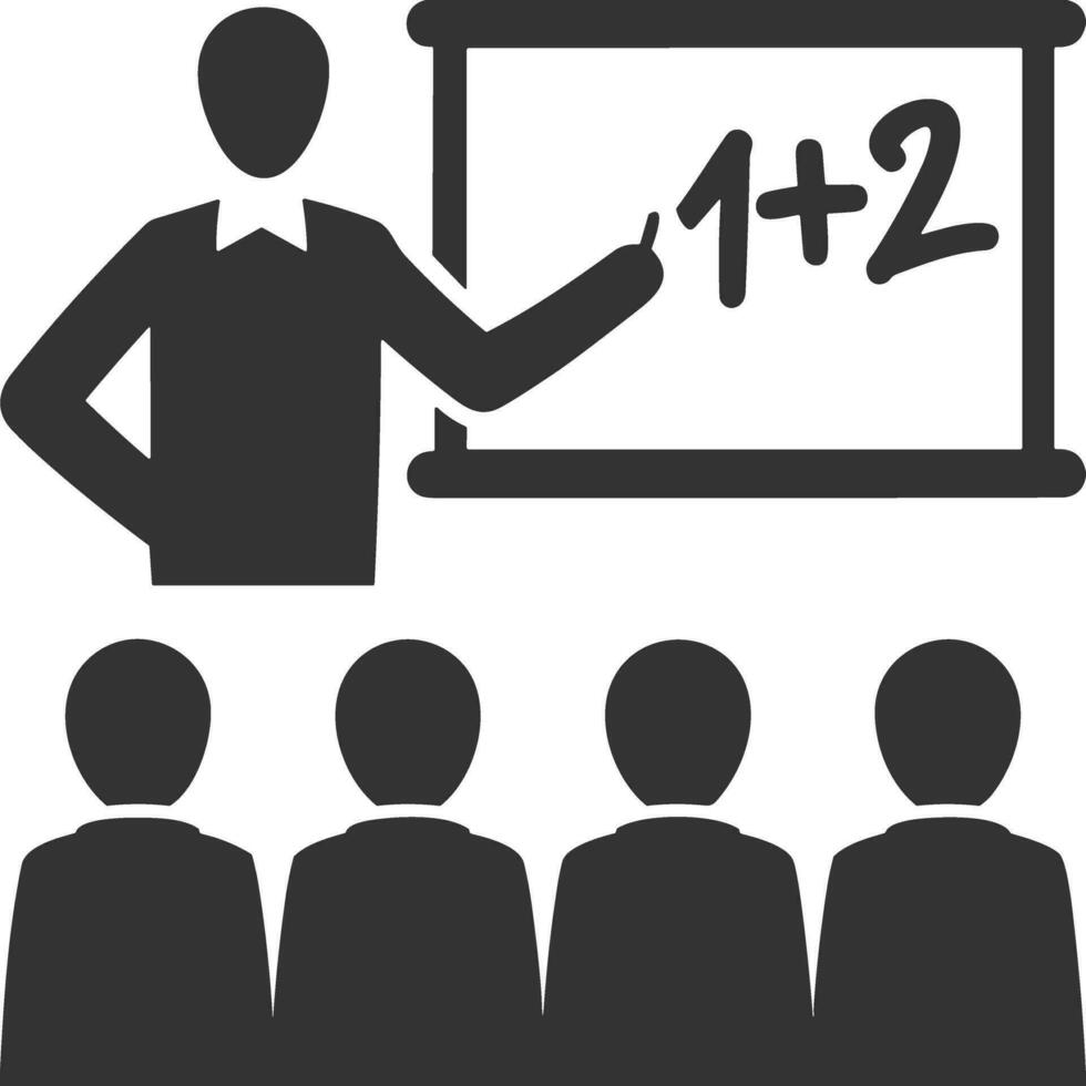 Teacher icon symbol vector image. Illustration of the training business school classroom icon design image