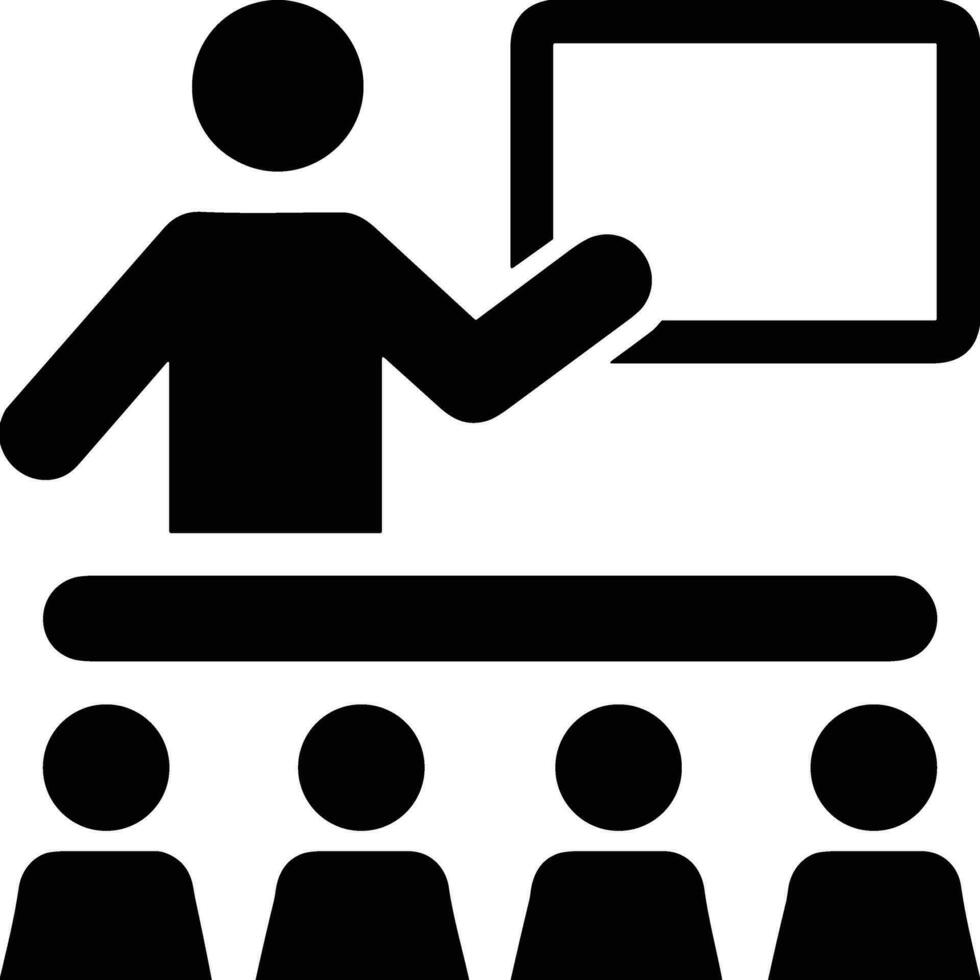 Teacher icon symbol vector image. Illustration of the training business school classroom icon design image