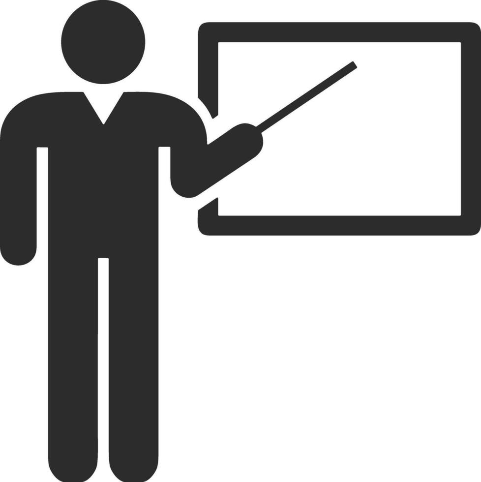 Teacher icon symbol vector image. Illustration of the training business school classroom icon design image