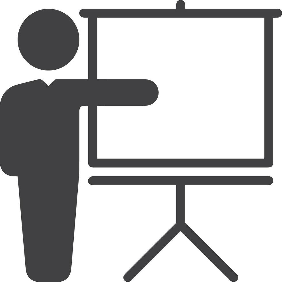 Teacher icon symbol vector image. Illustration of the training business school classroom icon design image