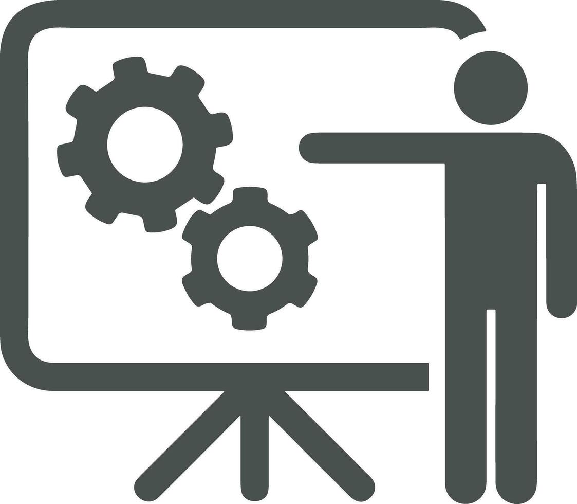 Teacher icon symbol vector image. Illustration of the training business school classroom icon design image