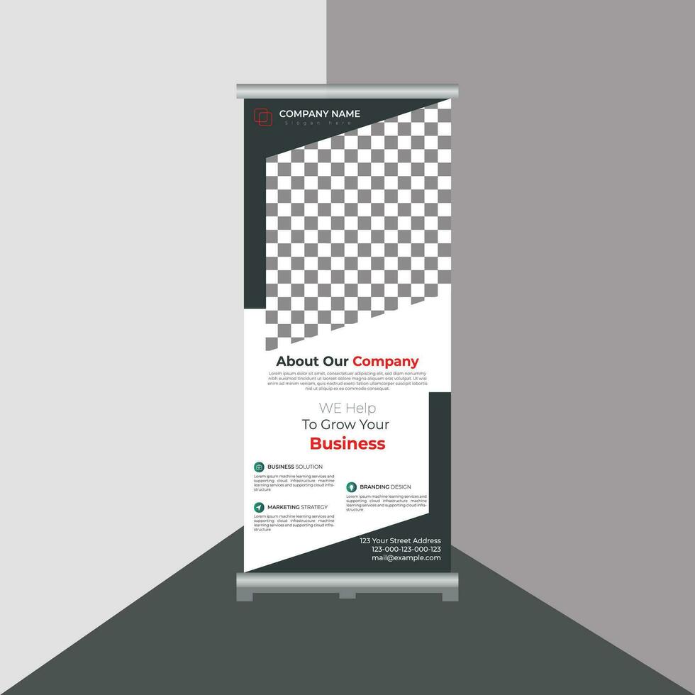 Business Roll Up Banner vector