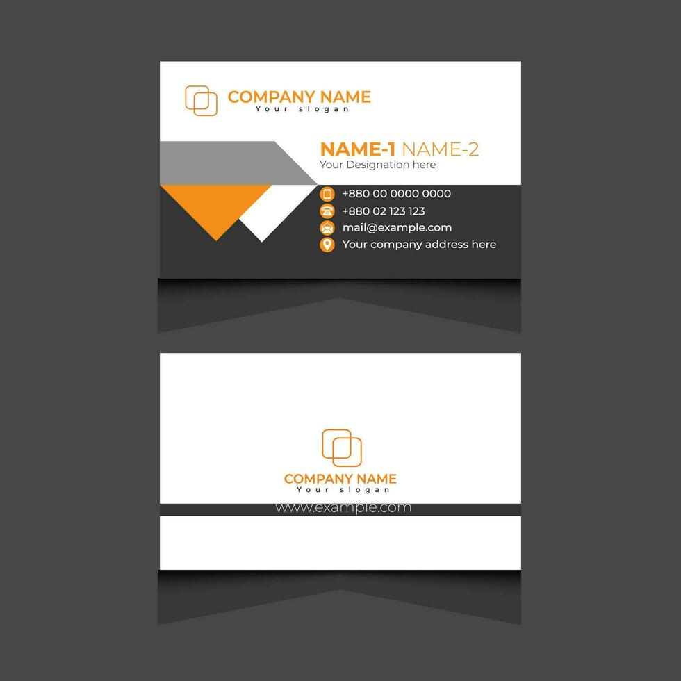 Business Card Design Template vector