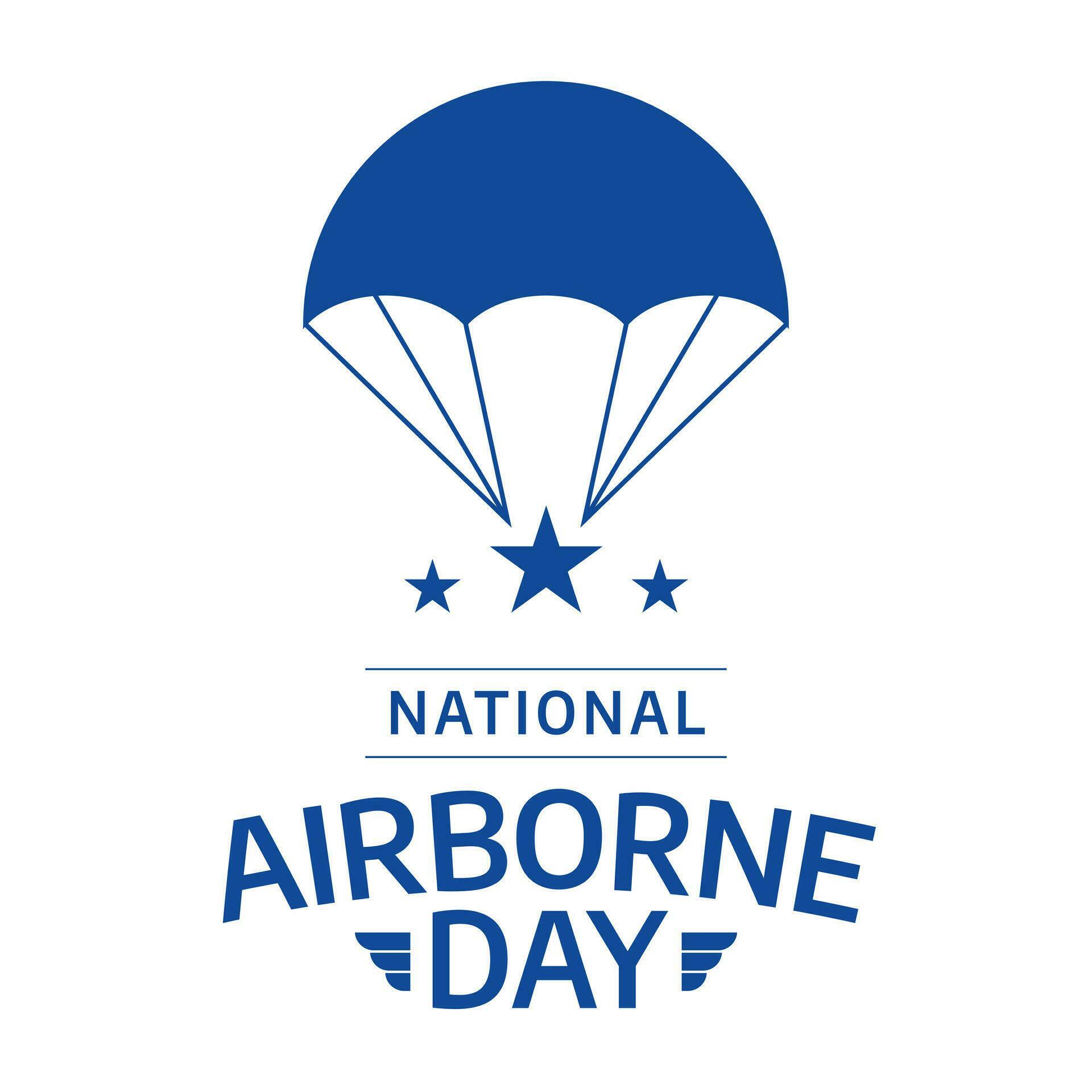 vector graphic of National Airborne Day good for National Airborne Day