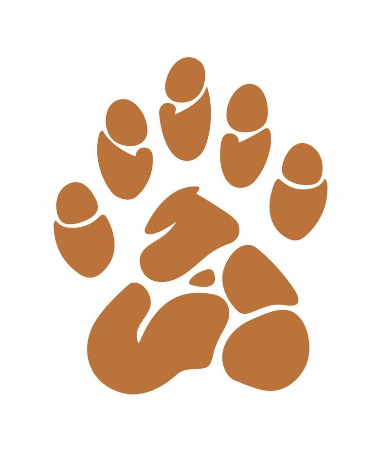 cartoon animal paw vector