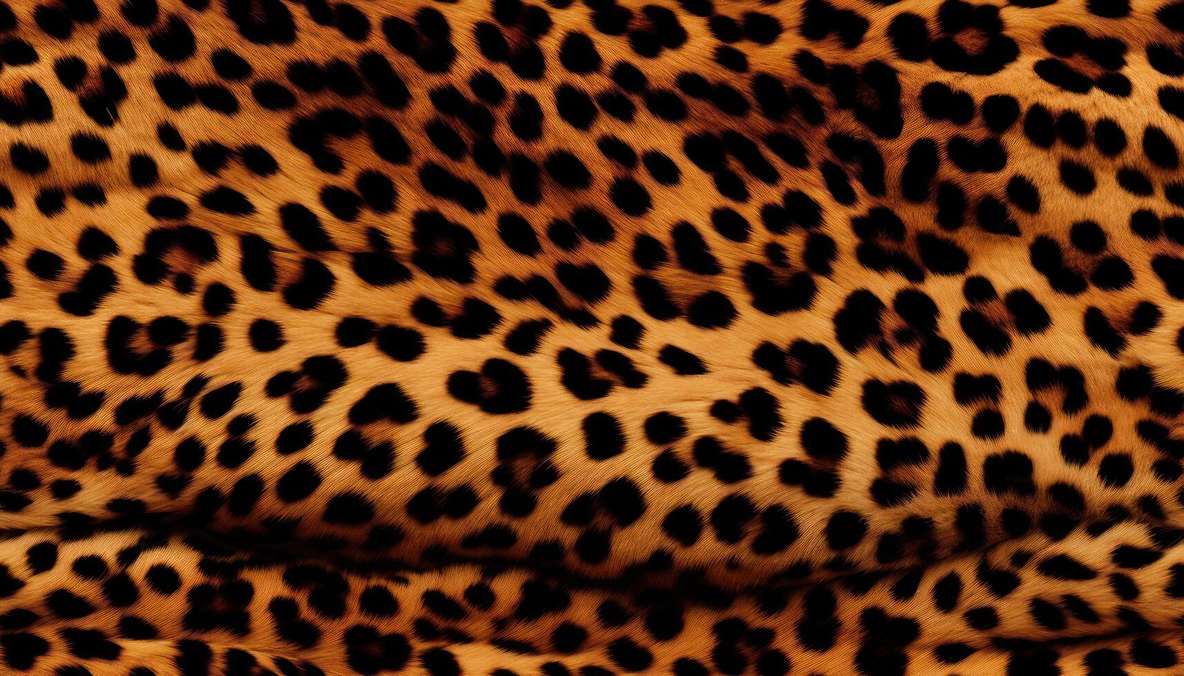 Seamless pattern of leopard fur texture illustration background. photo