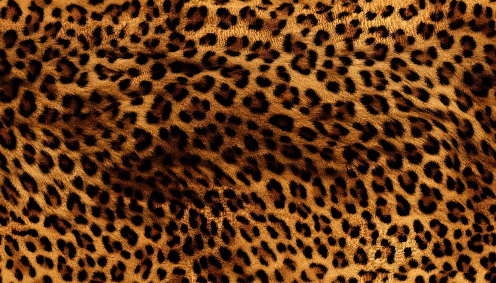 sin costura modelo de leopardo piel textura ilustración antecedentes. ai generado foto