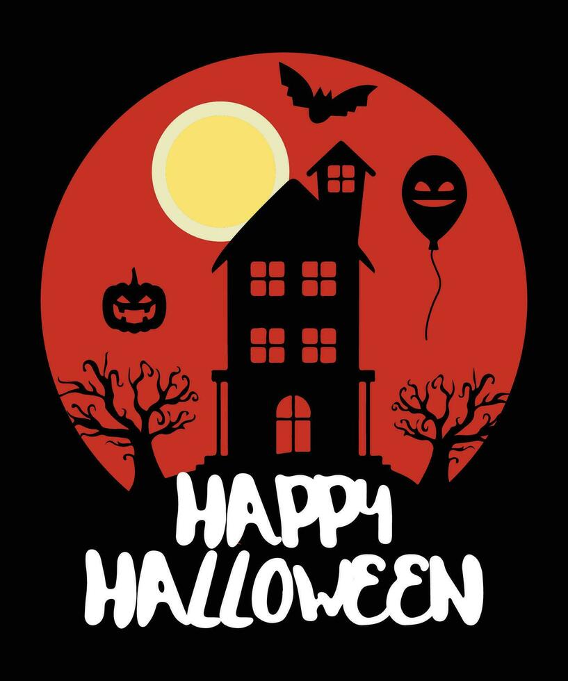 Happy Halloween, Halloween t shirt vector