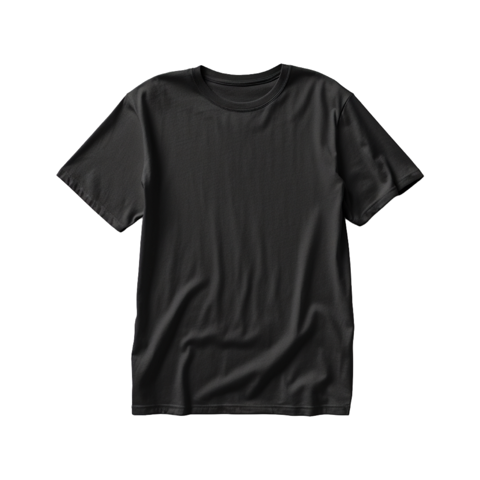 Black t shirt png
