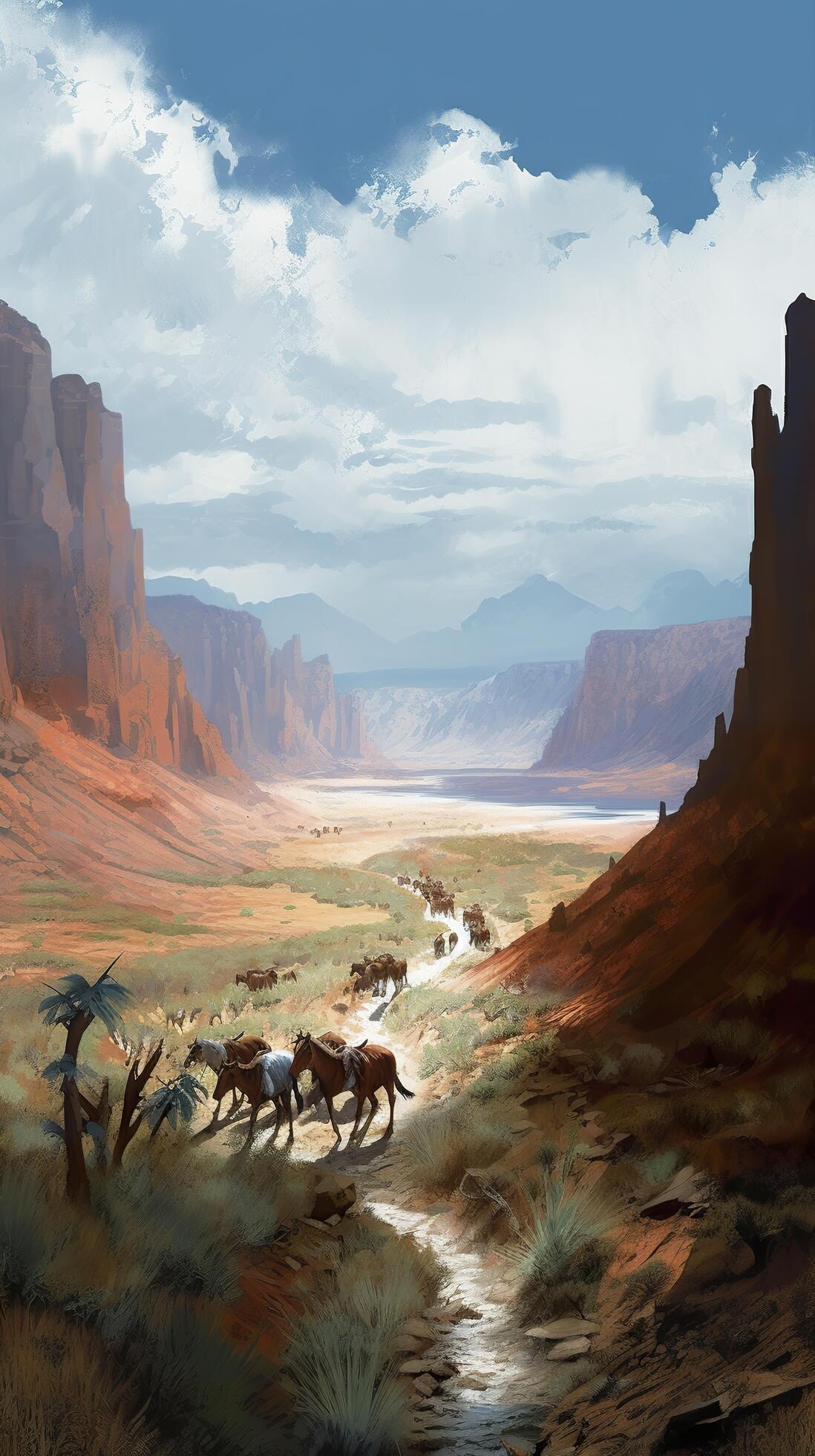 A textured outdoor scene of the vast untamed western frontier during  American westward expansion. AI Generative 26844057 Stock Photo at Vecteezy