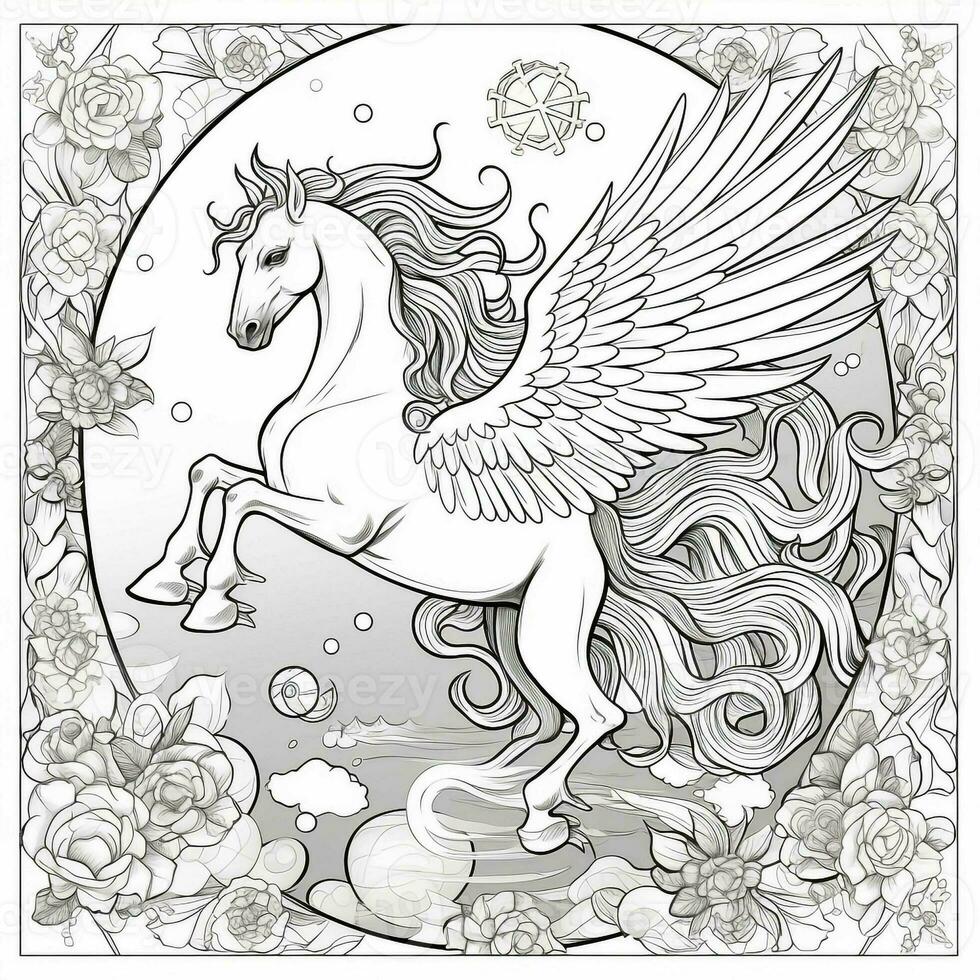 Pegasus Coloring Pages photo