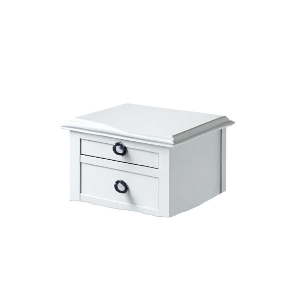 Minimalistic modern wooden white Chest of drawers clipart on transparent background, Modern home decor interior isolated bedroom lamp table , Side table furniture decor, Dressing table, Bedside table png