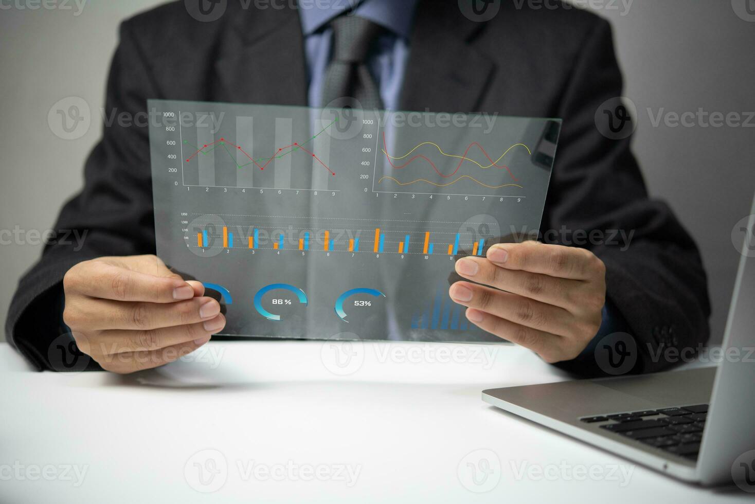 Dashboard insight Data Management System Analysis Key Performance Indicators.Business report marketing, financial organization strategy. photo