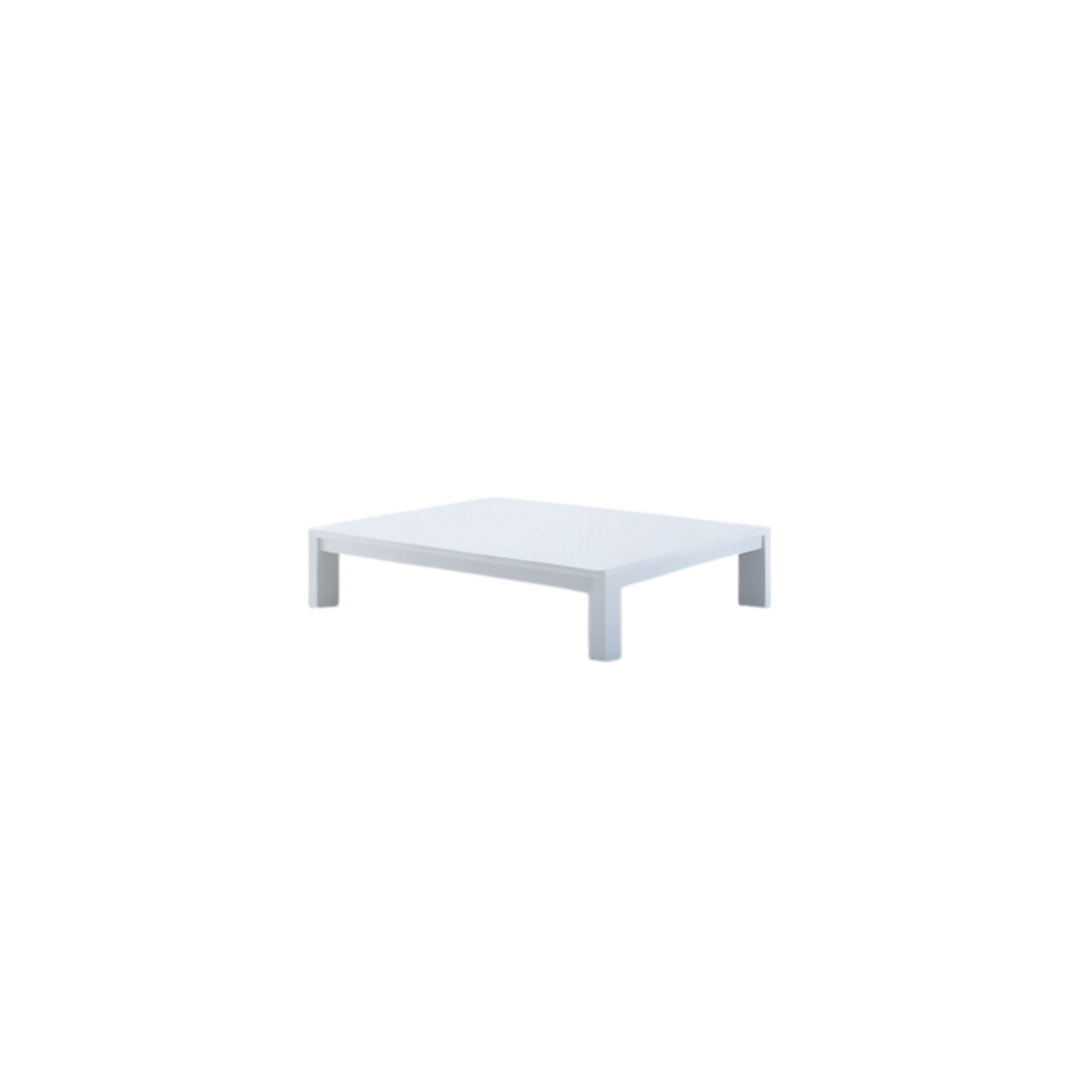 Minimalistic Modern living room wooden white table clipart on transparent background, isolated wooden Writing table, living room furniture decor, Patio table, Study table, isolated Coffee table png