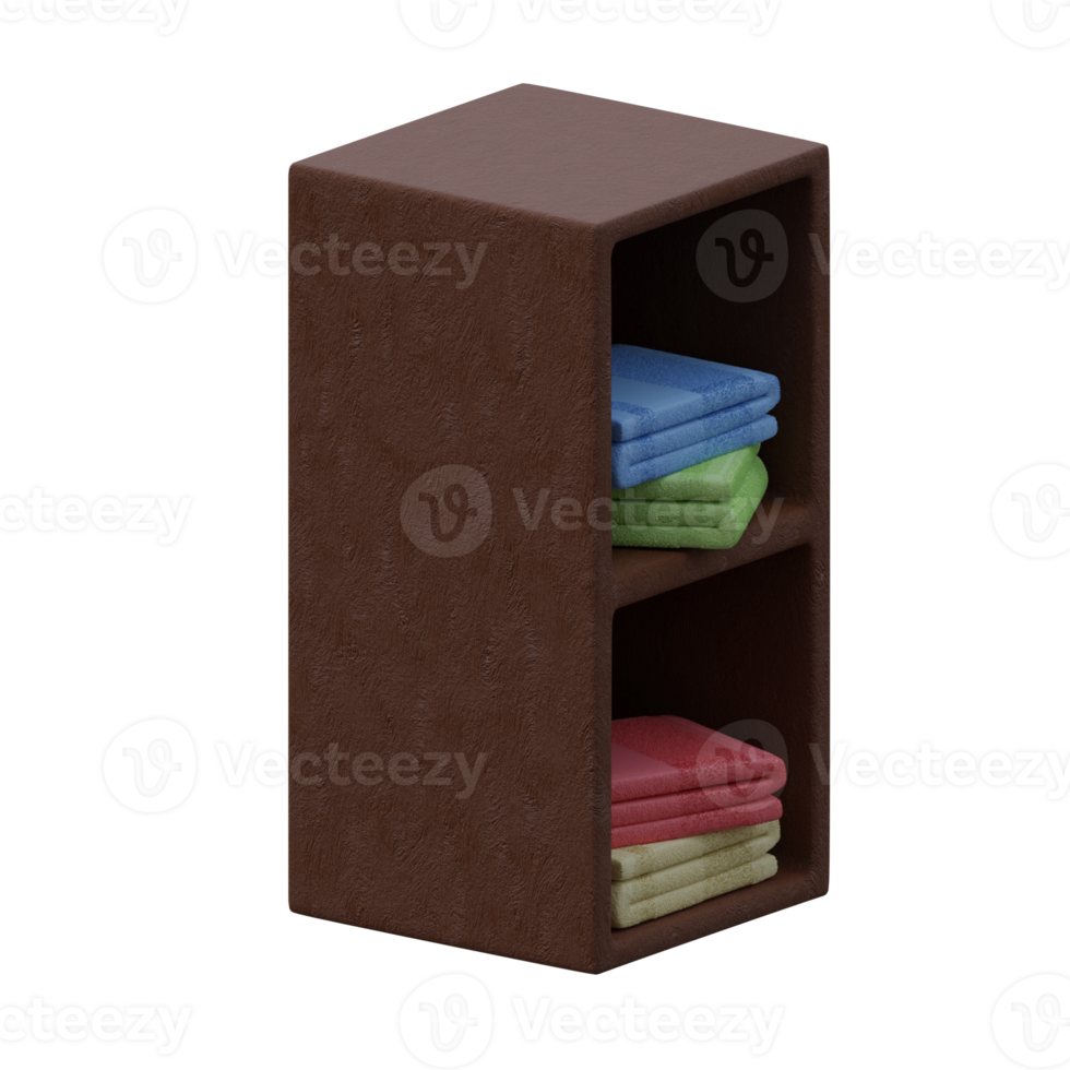 3d rendered towel rack perfect for design project png