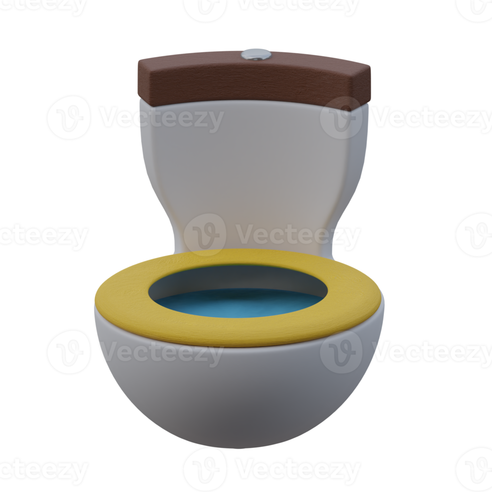 3d rendered toilet with half egg shapes perfect for design project png