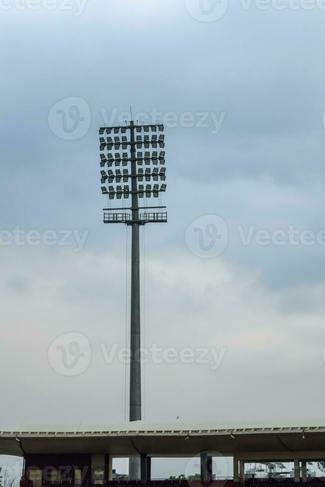 Cricket stadium flood lights poles at Delhi, India, Cricket Stadium Lights photo