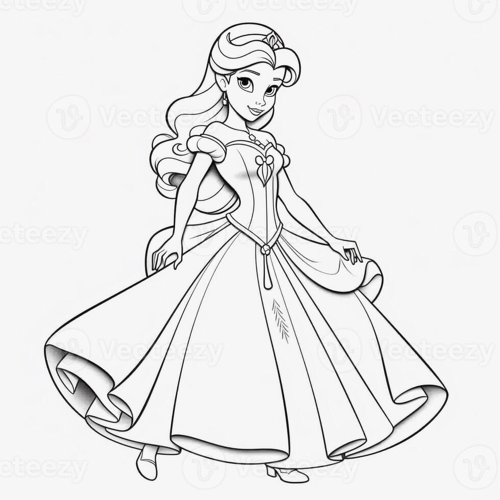 Princess Coloring Page photo