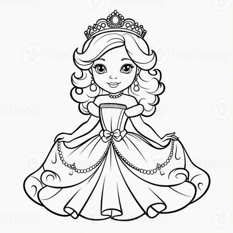 Princess Coloring Page photo