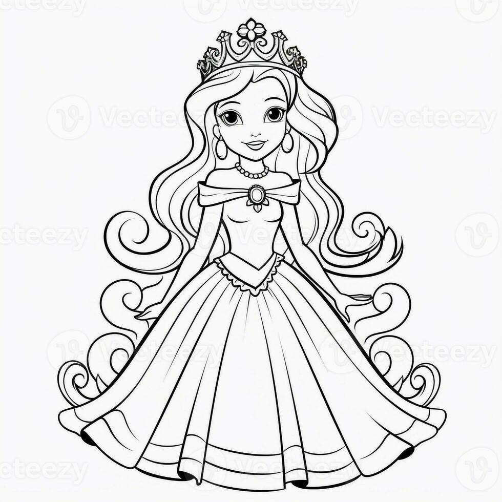 Princess Coloring Page photo