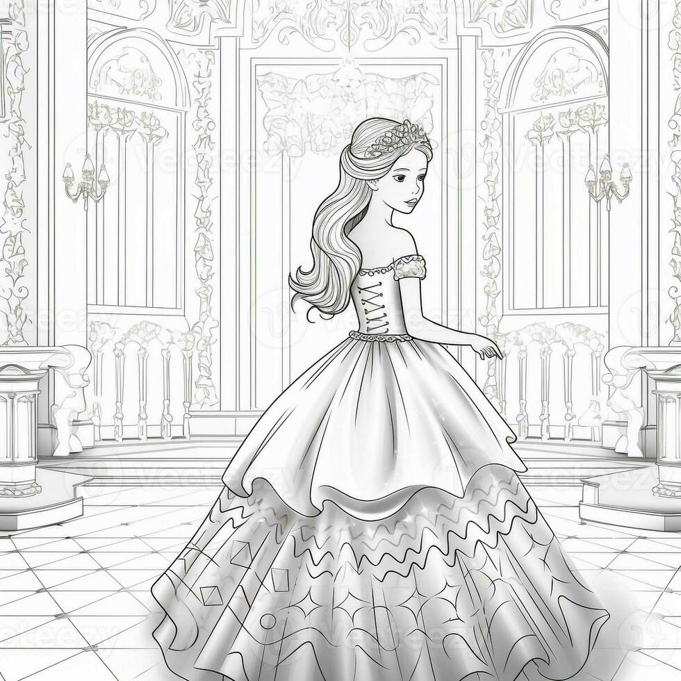 Princess Coloring Page photo