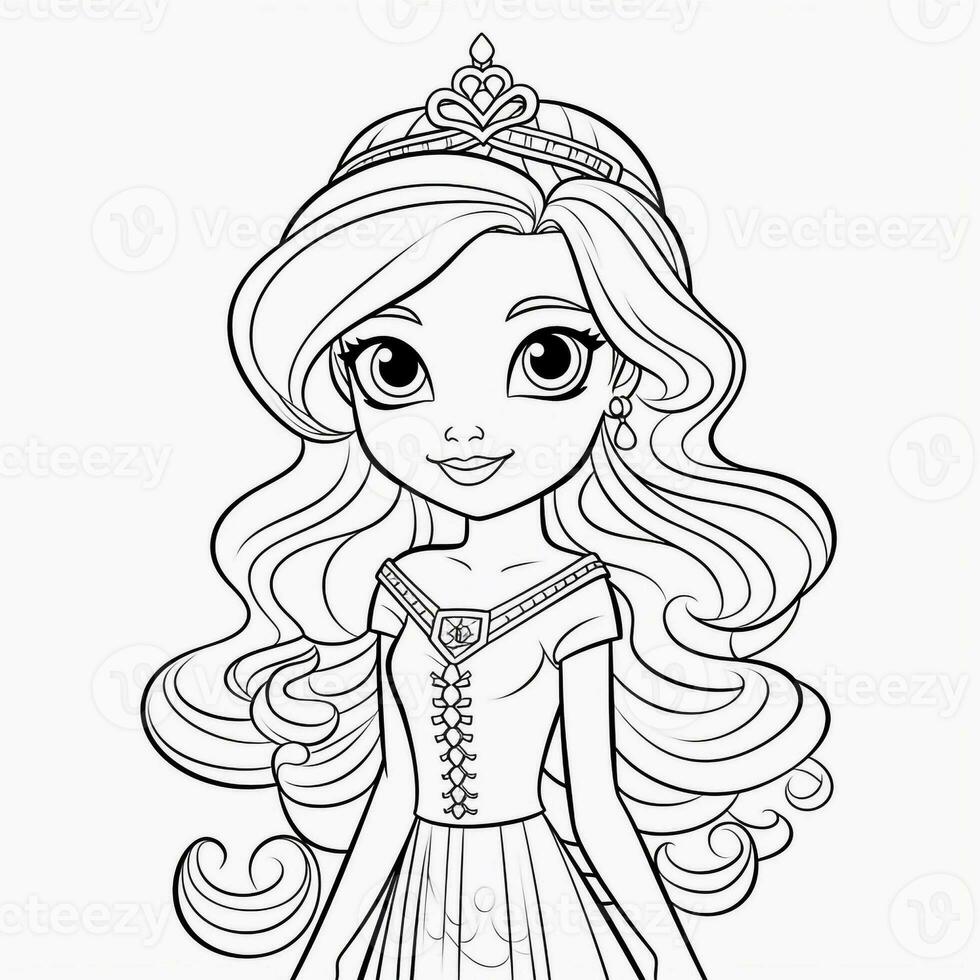 Princess Coloring Page photo