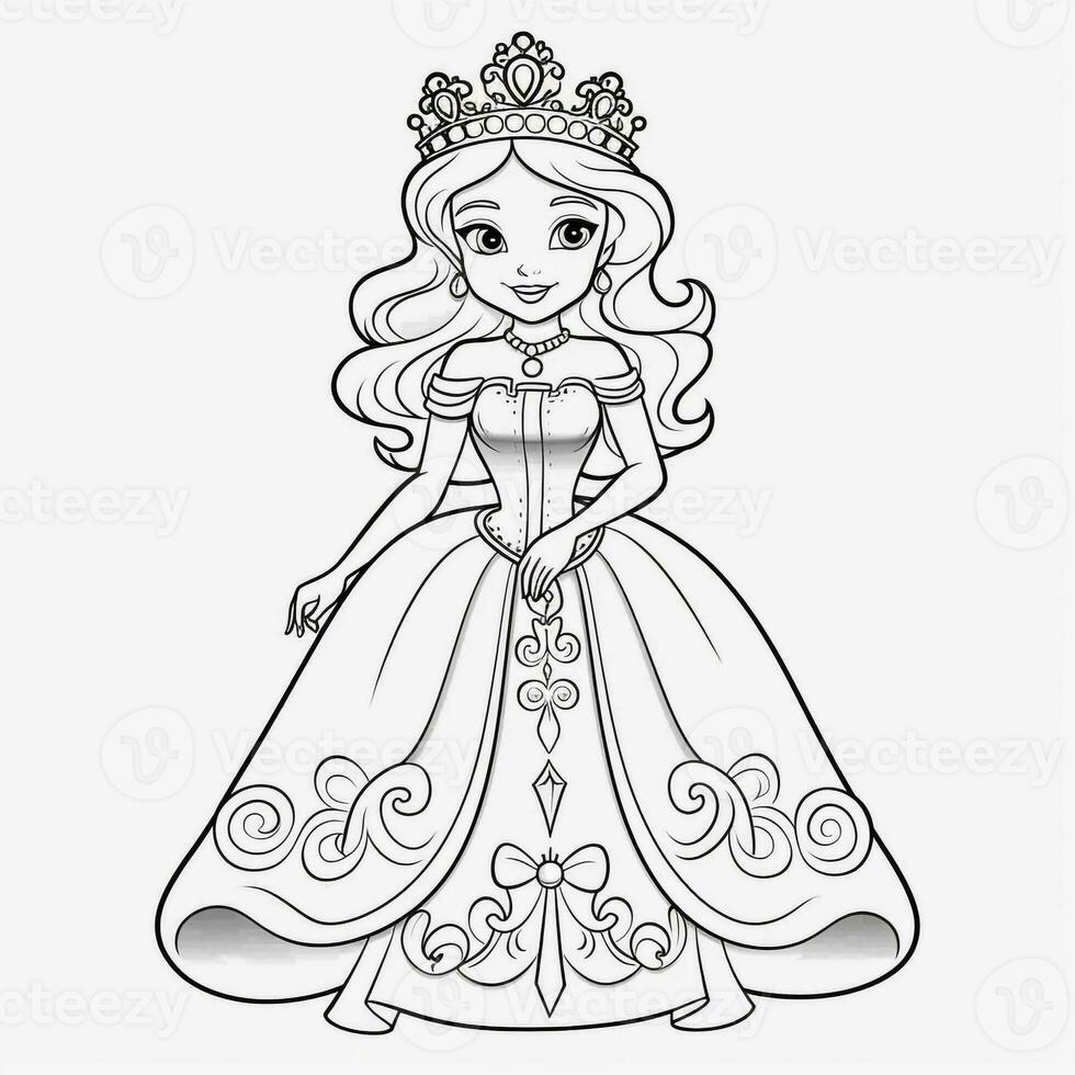 Princess Coloring Page photo