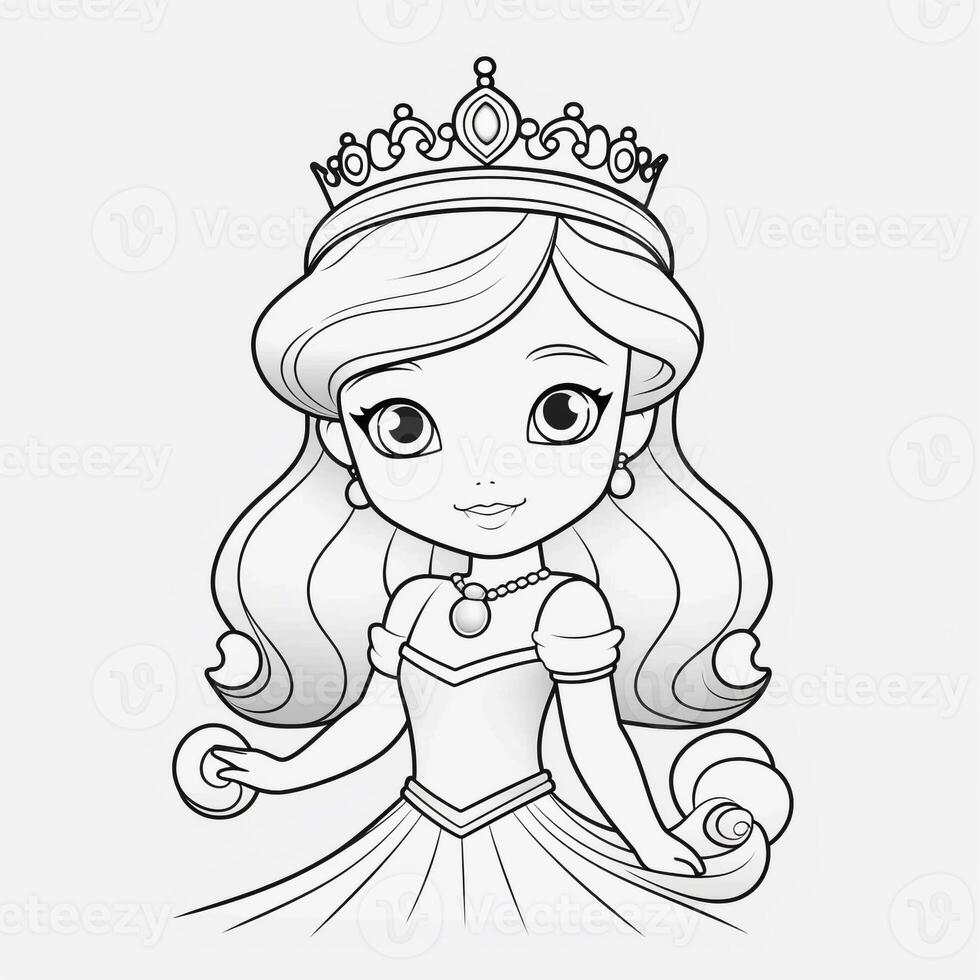 Princess Coloring Page photo