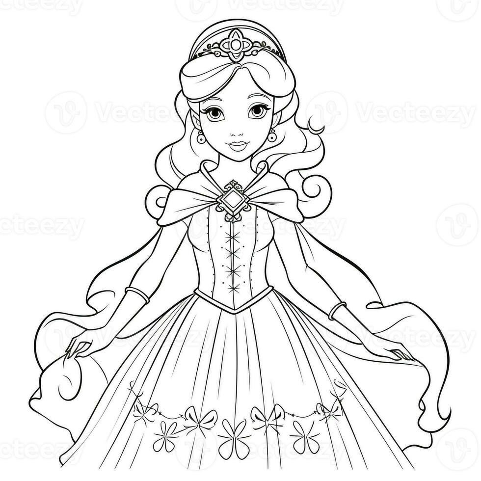 Princess Coloring Page photo