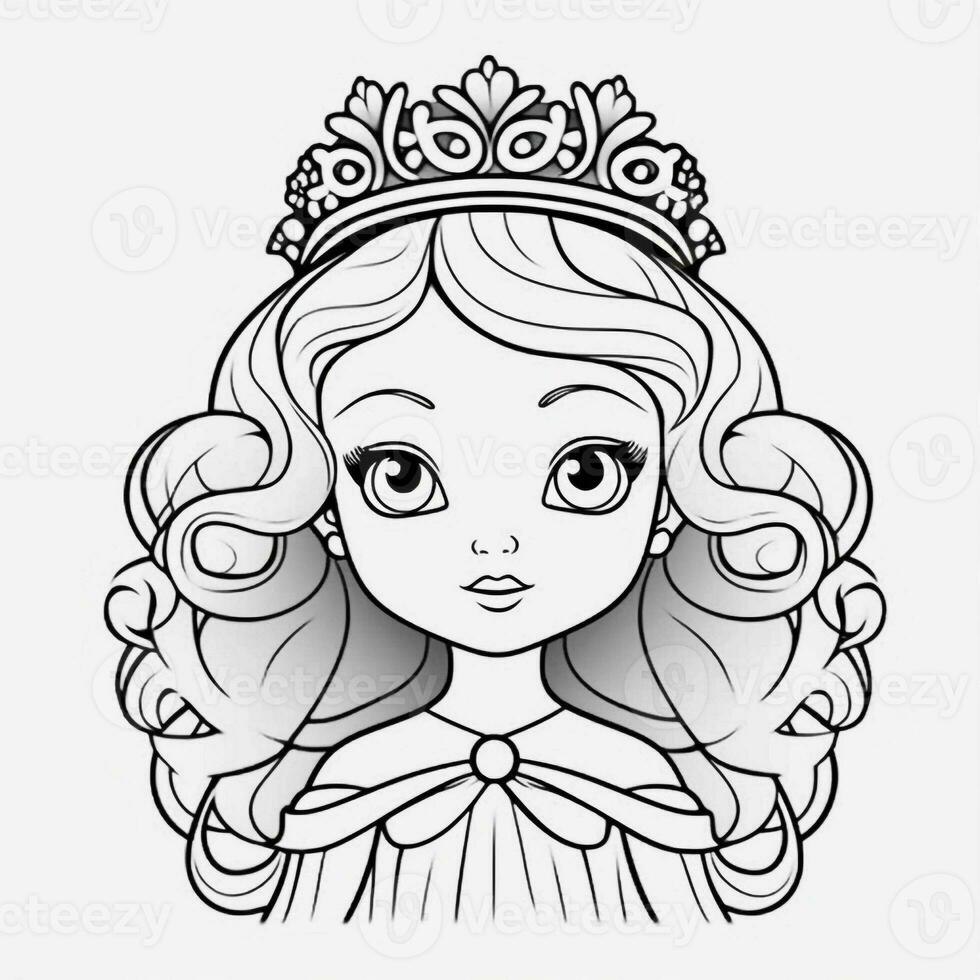 Princess Coloring Page photo