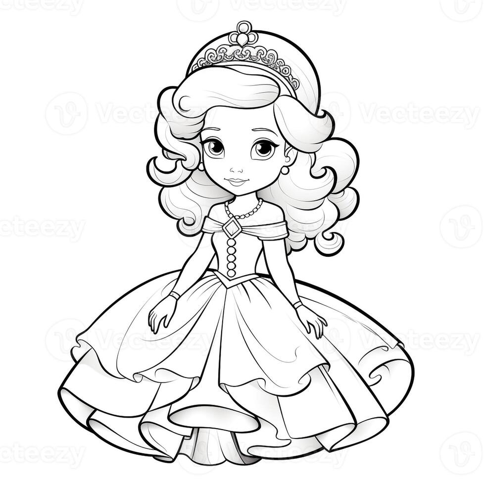 Princess Coloring Page photo