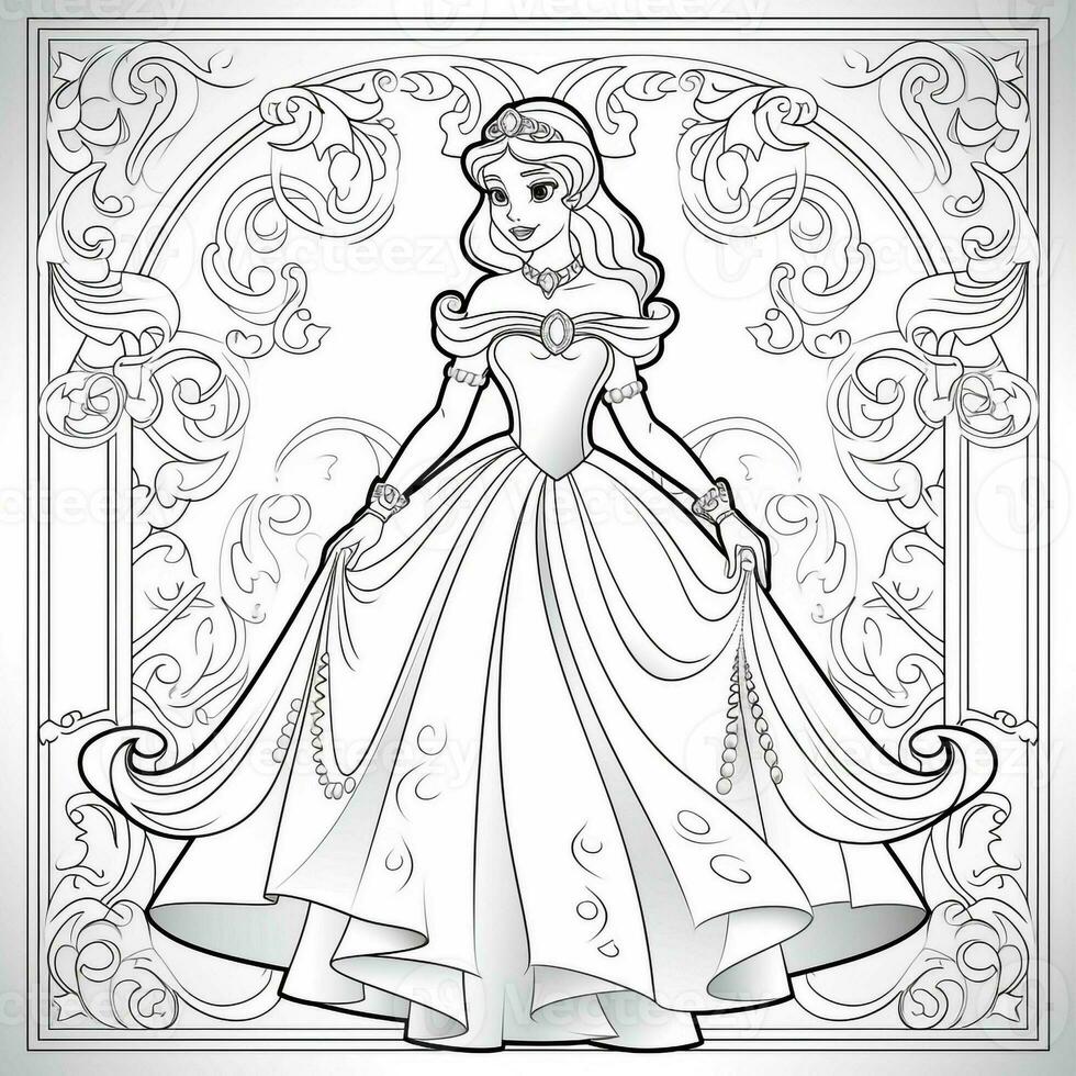 Princess Coloring Page photo